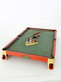 antique toy billiards pool game table 