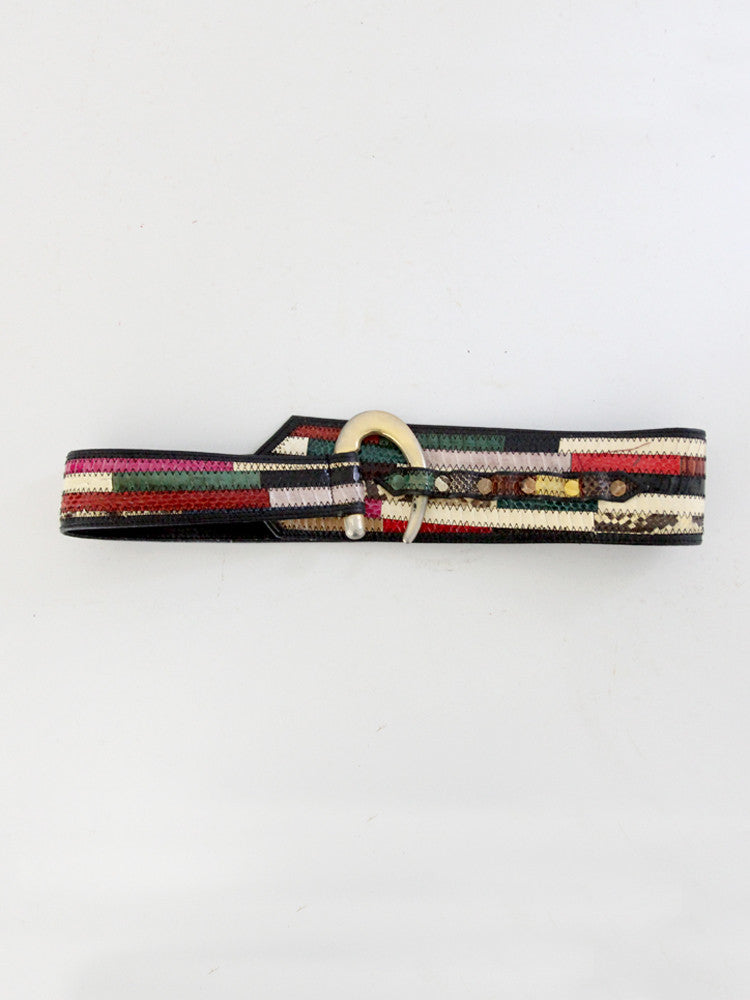 vintage snakeskin belt – 86 Vintage display picture 1
