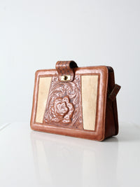 vintage handbag with ponyskin