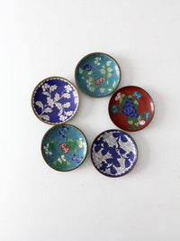 antique Chinese cloisonne plate collection