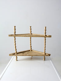 Victorian spool shelf stand