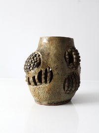 vintage studio pottery vase