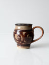 vintage large studio pottery mug