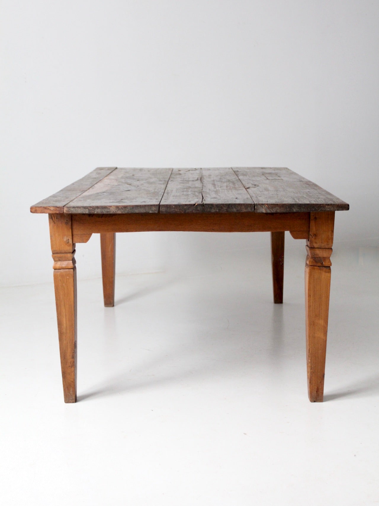 antique wooden dining table