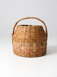 antique woven carrying basket