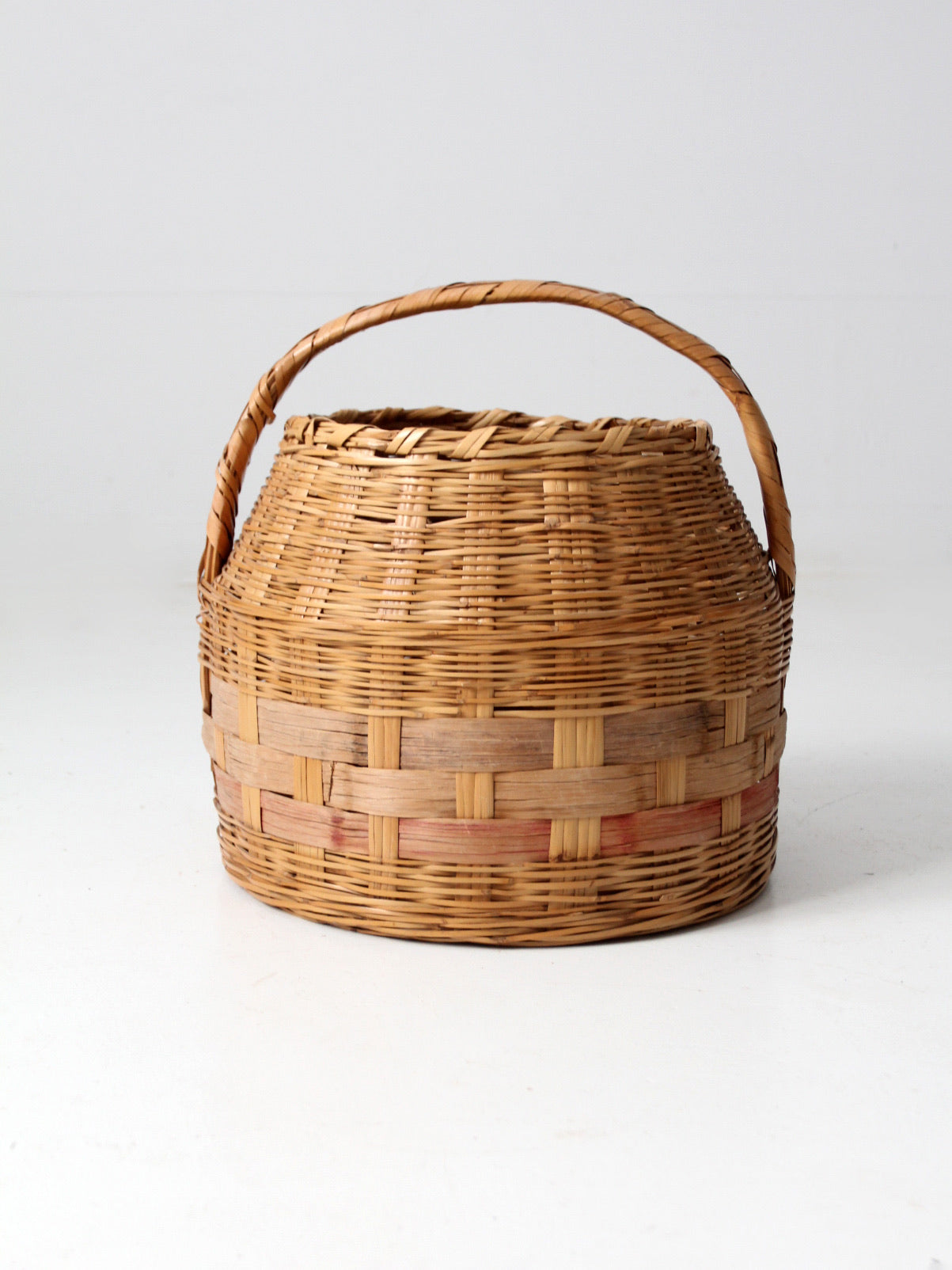 antique woven carrying basket