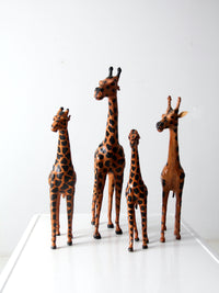 vintage leather giraffes collection