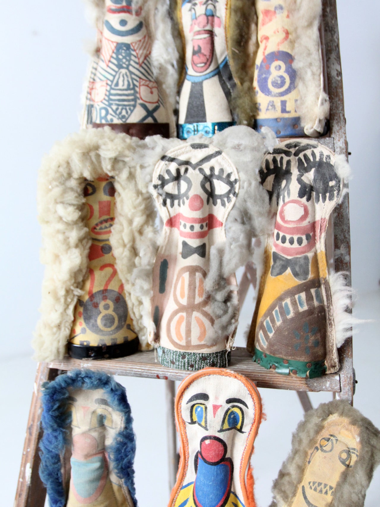 carnival knock down dolls circa 1930