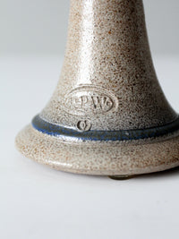 vintage studio pottery candleholder