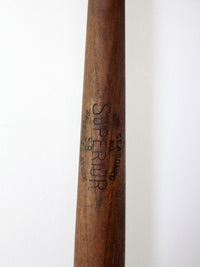 1940s kids baseball rack with superior bat