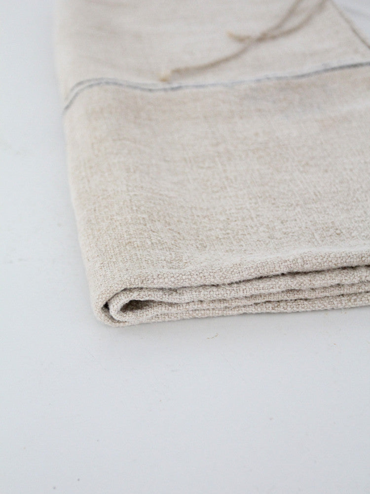 antique european grain sack / homespun farm bag