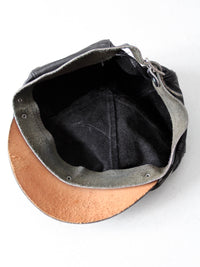 vintage Harley Davidson leather cap