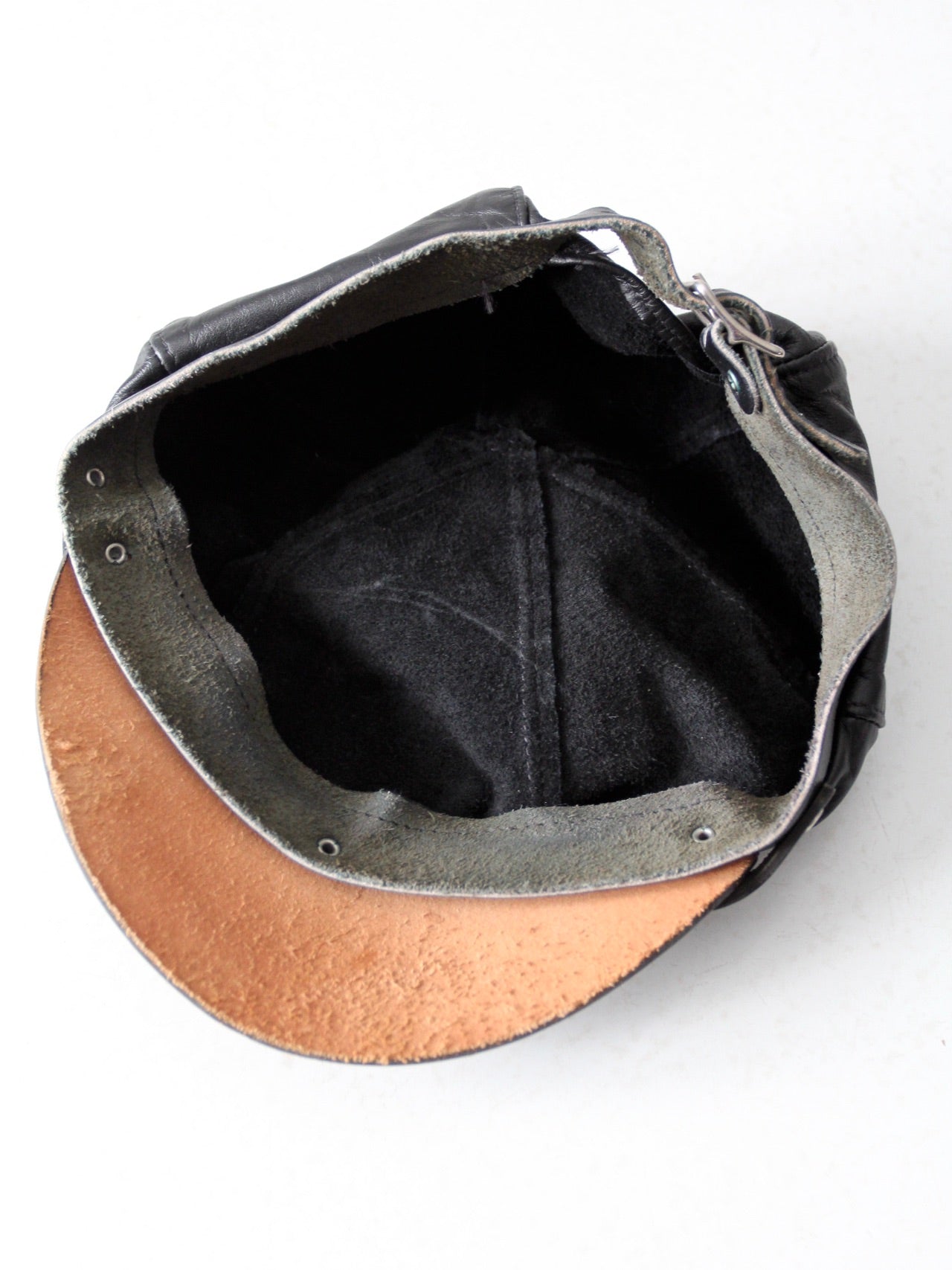vintage Harley Davidson leather cap