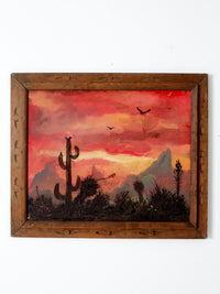 vintage southwestern landscape painting