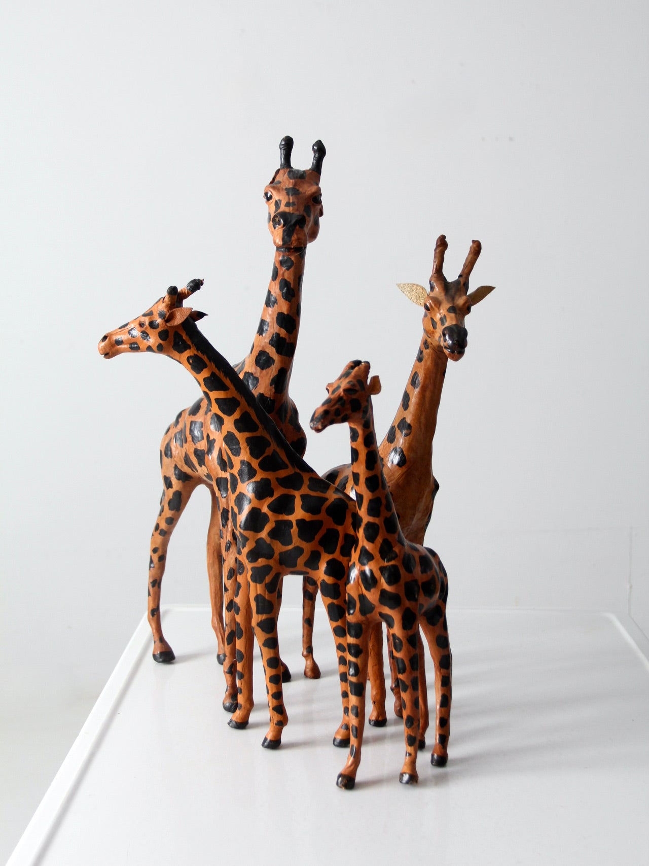 vintage leather giraffes collection
