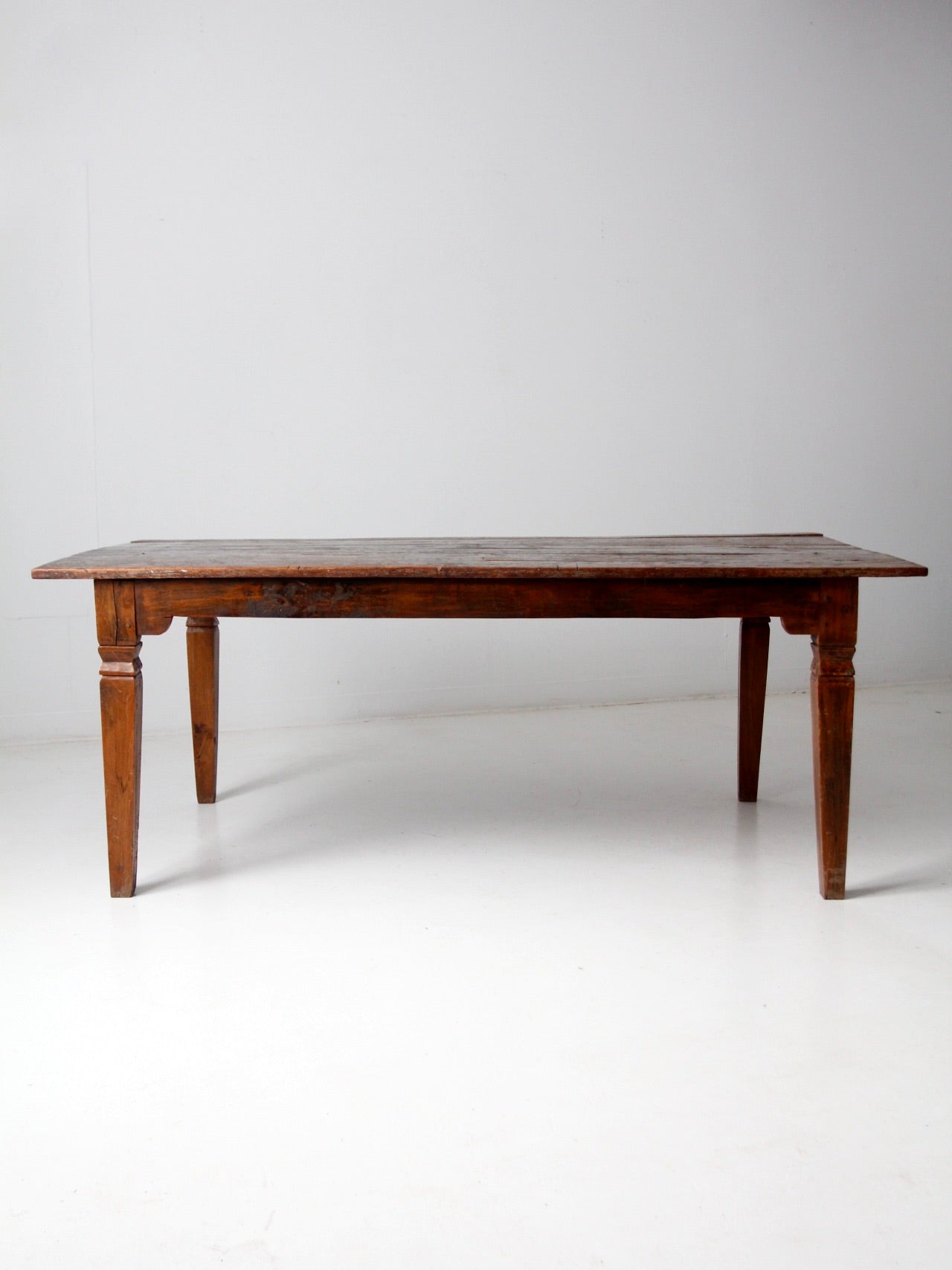 antique wooden dining table