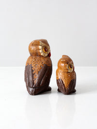 mid-century owls pair