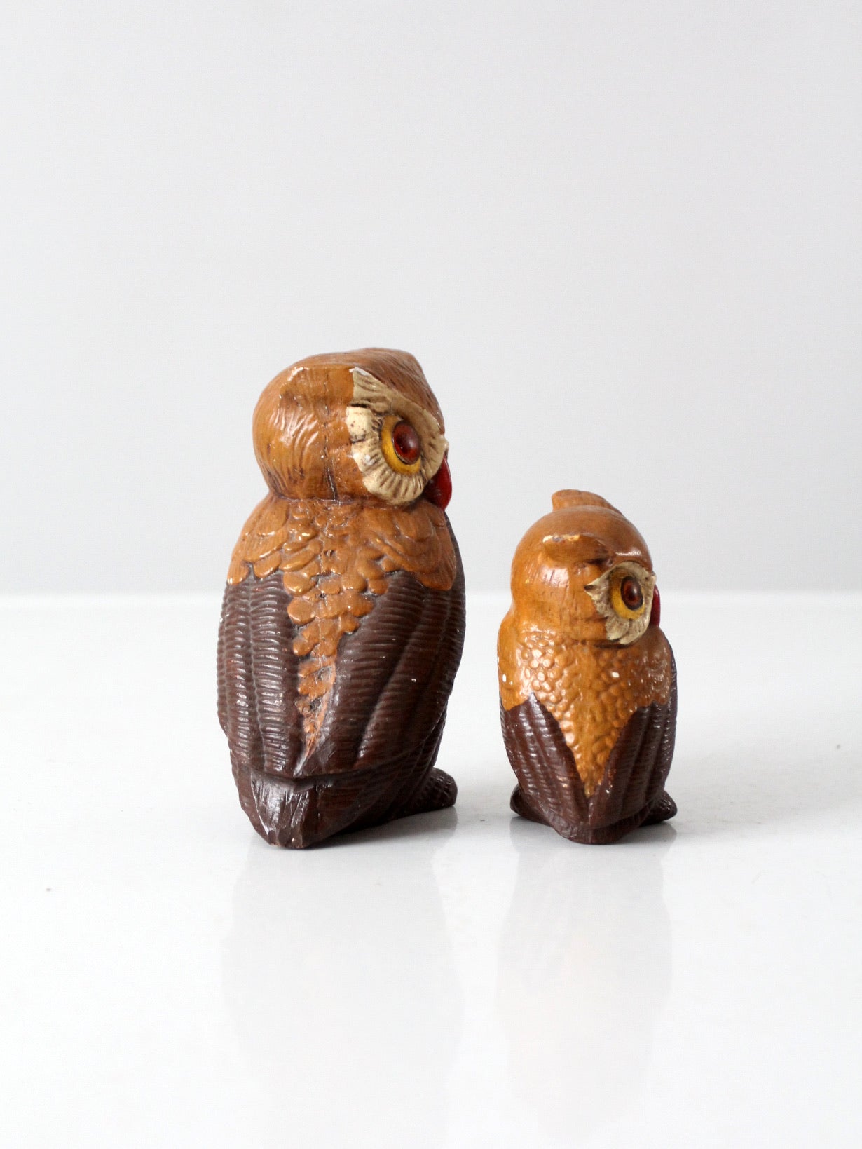 mid-century owls pair