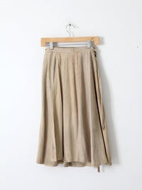 vintage leather wrap skirt
