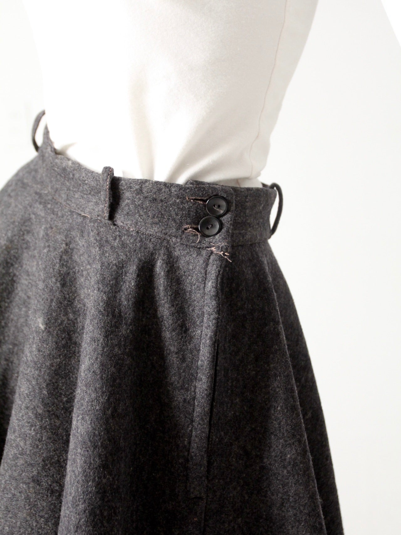 vintage 50s wool circle skirt