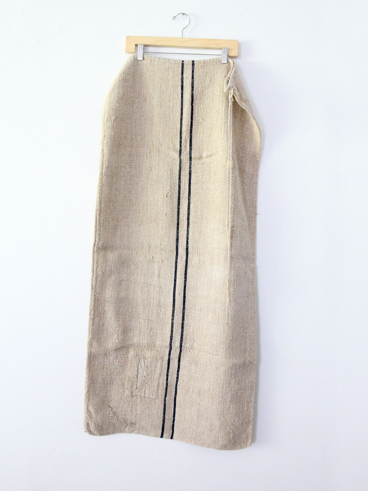 antique homespun grain sack