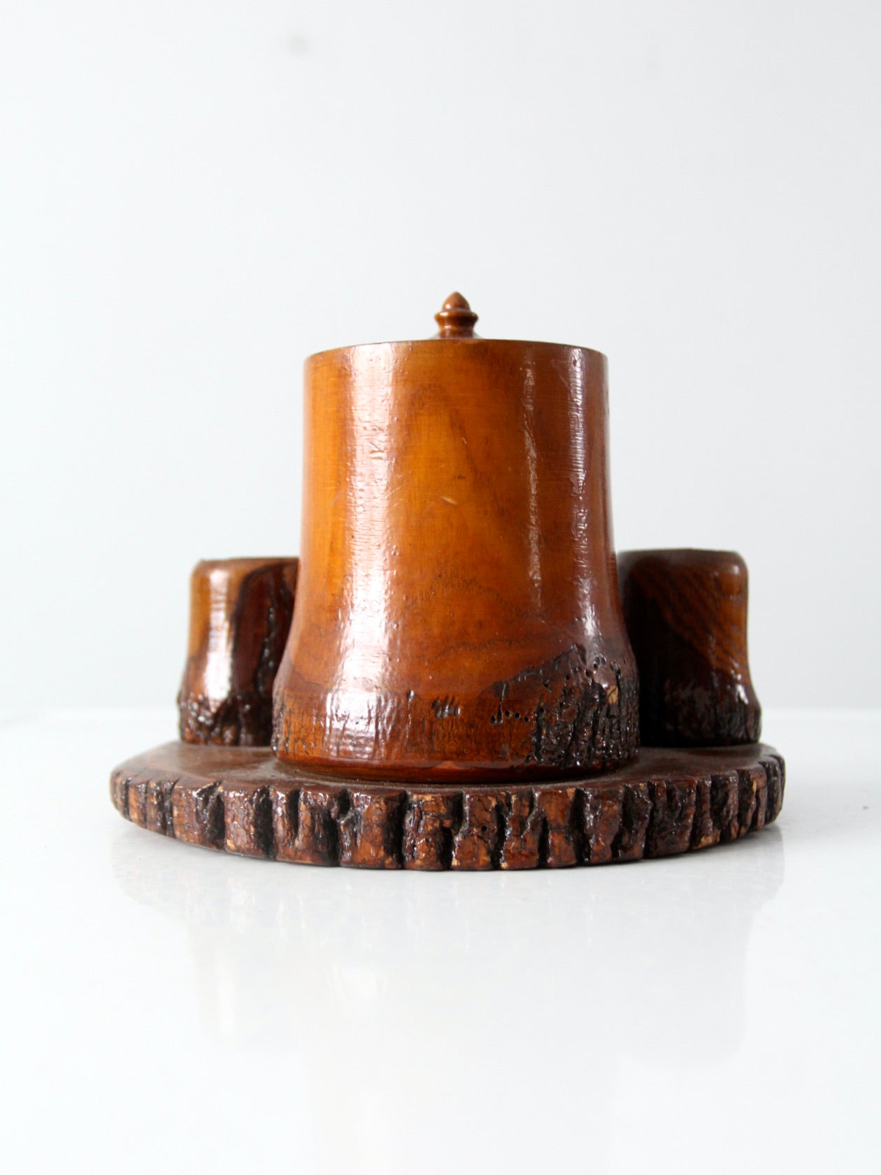 vintage 1930s pipe tobacco humidor and match holder