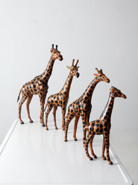 vintage leather giraffes collection