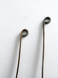 antique copper liquor ladles