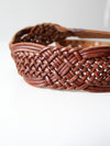 vintage woven leather belt