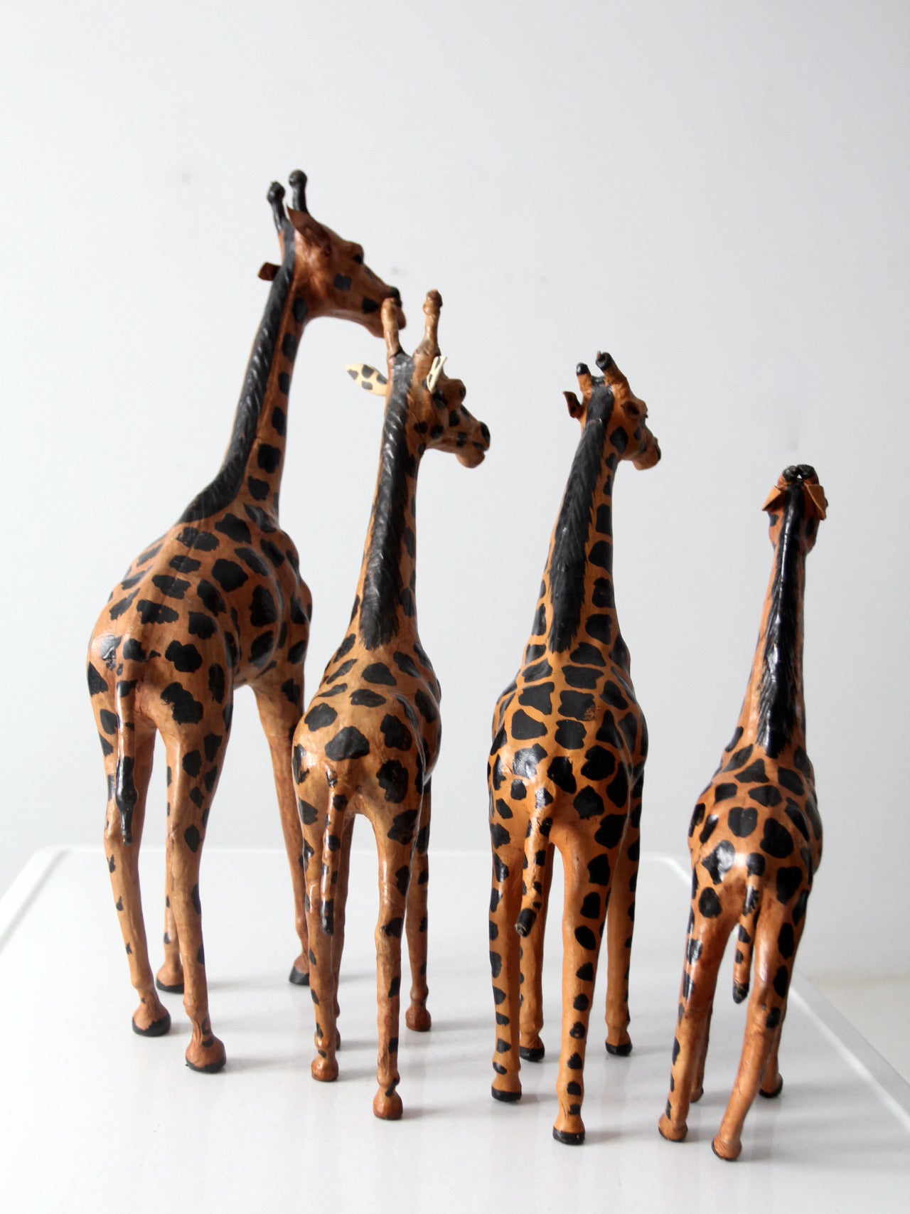 vintage leather giraffes collection