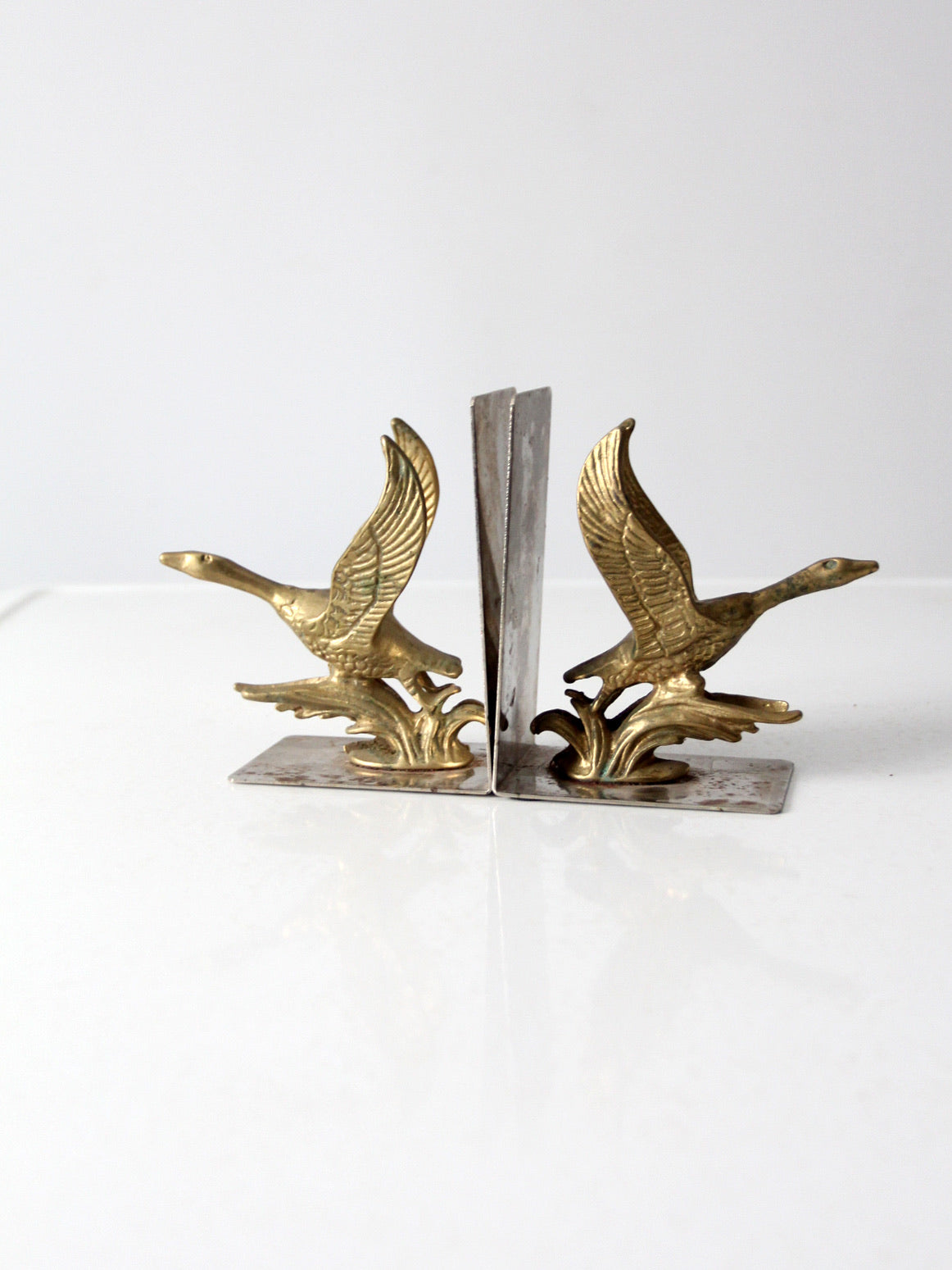 mid-century duck bookends