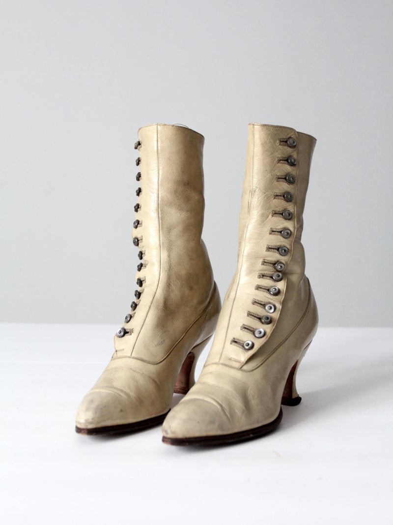 antique J&T Cousins leather boots
