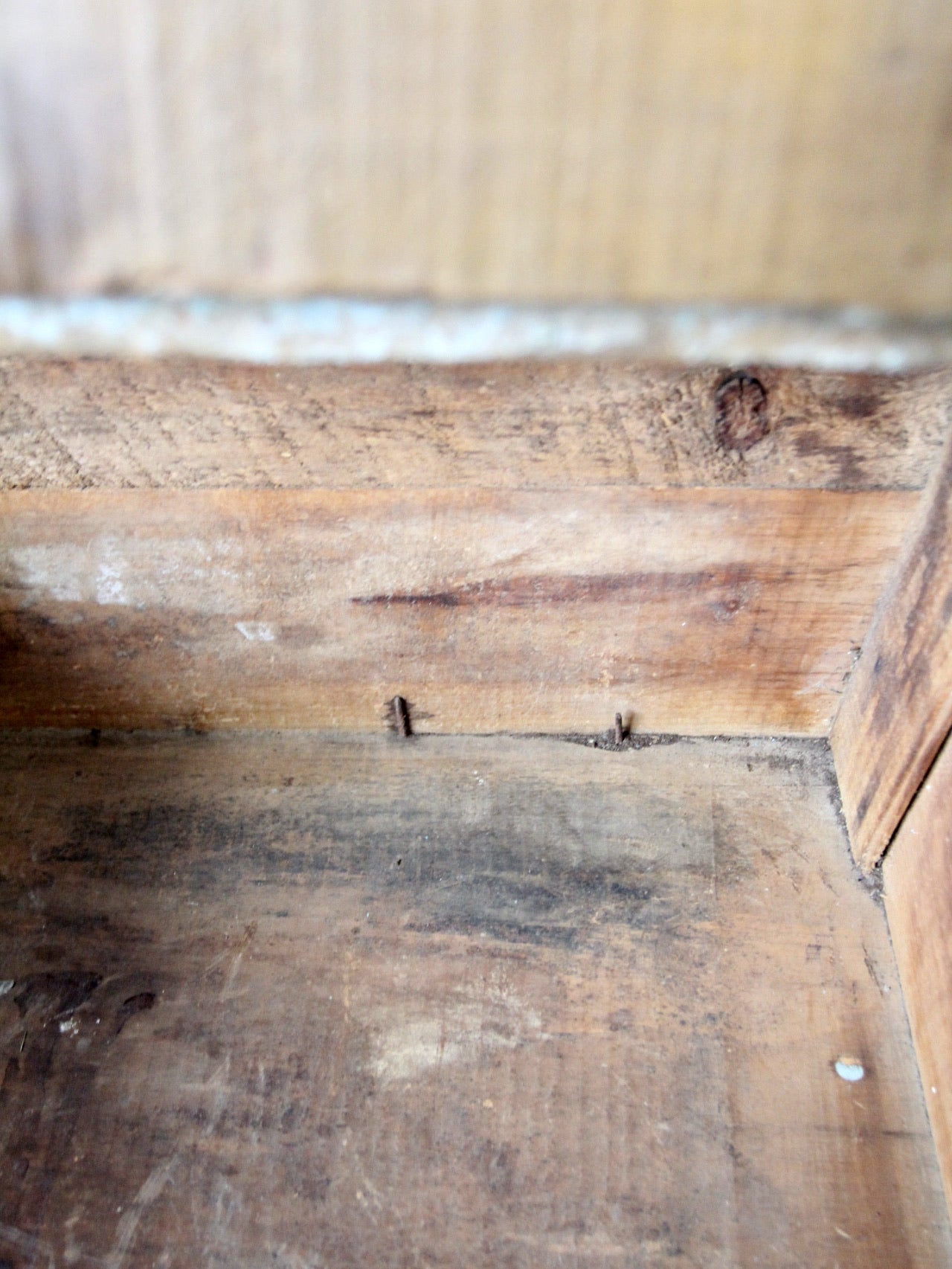 vintage rustic wooden storage box