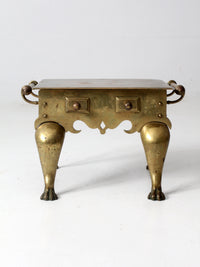 antique brass footman