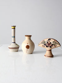 vintage Tonala pottery set of 3
