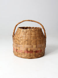 antique woven carrying basket