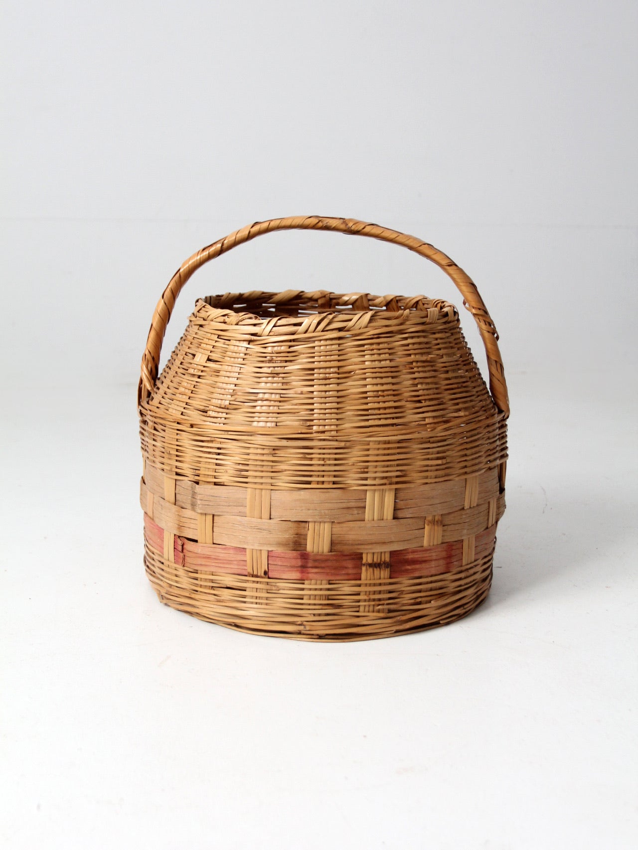 antique woven carrying basket