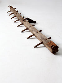 antique spike tooth harrow