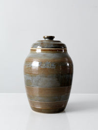 vintage studio pottery jar