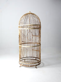 antique large iron bird cage