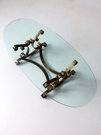 mid-century scroll coffee table