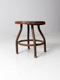 vintage industrial metal stool