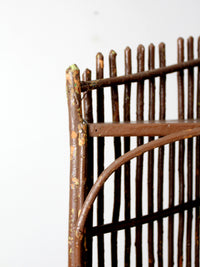 antique rustic twig corner shelf