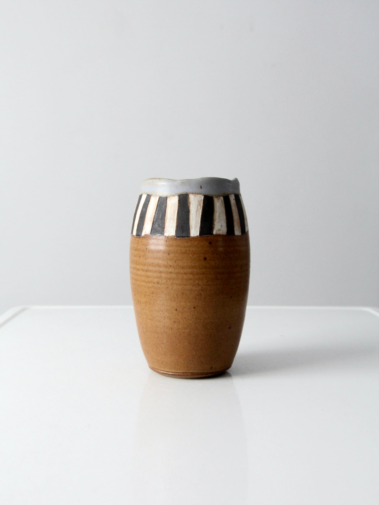 vintage signed studio pottery vase