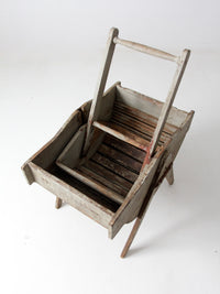 antique rocking laundry wash tub