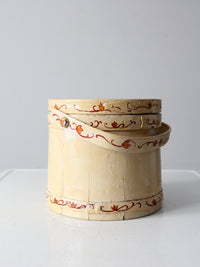 vintage painted sugar bucket