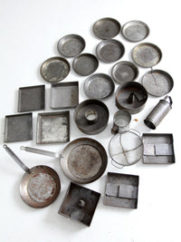 vintage kitchen baking pan collection