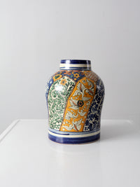 vintage Talavera style vase