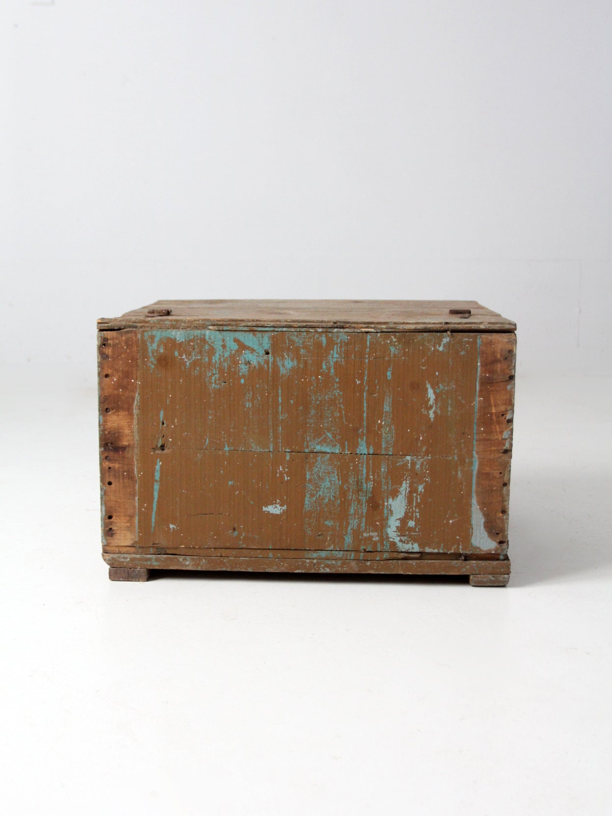 vintage rustic wooden storage box