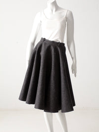 vintage 50s wool circle skirt